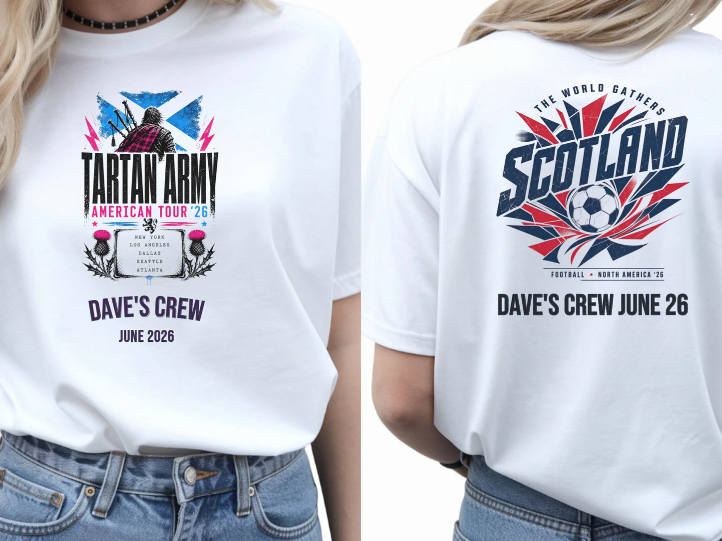 Personalised Summer of Soccer Tee | Scotland Tartan Army | Top
