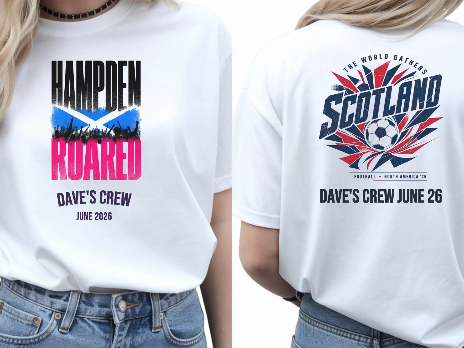 Personalised Summer of Soccer Tee | Scotland Hampden Roared | Top