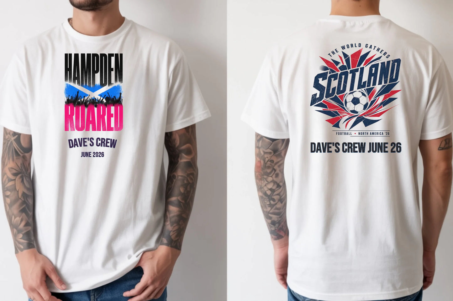 Personalised Summer of Soccer Tee | Scotland Hampden Roared | Top