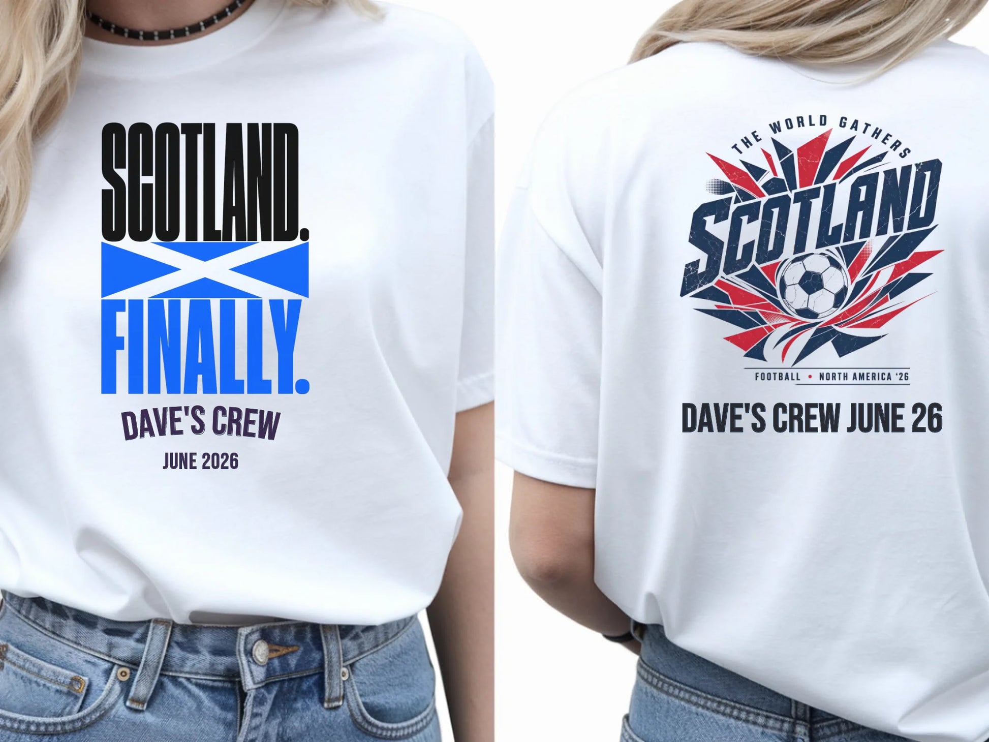 Personalised Summer of Soccer Tee | Scotland Finally | Top
