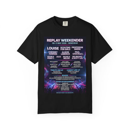 Replay Minehead Lineup T-Shirt — May 8–11, 2026 Event Tee Dress Loud