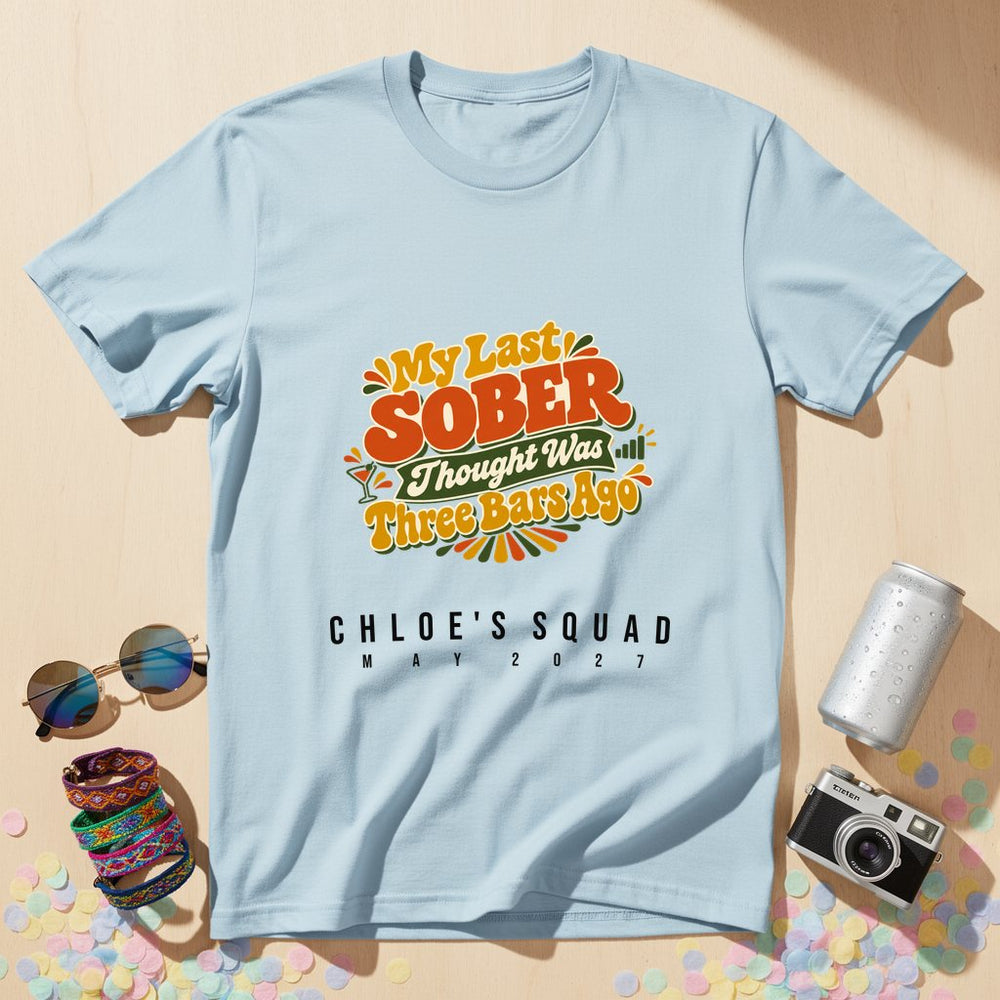 Three Bars Ago Adventure — Personalised T-Shirt