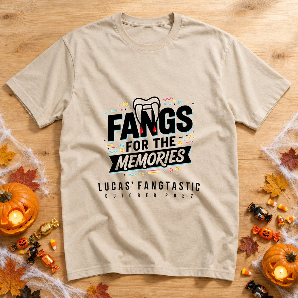 Fangs For The Memories — Personalised Halloween T-Shirt