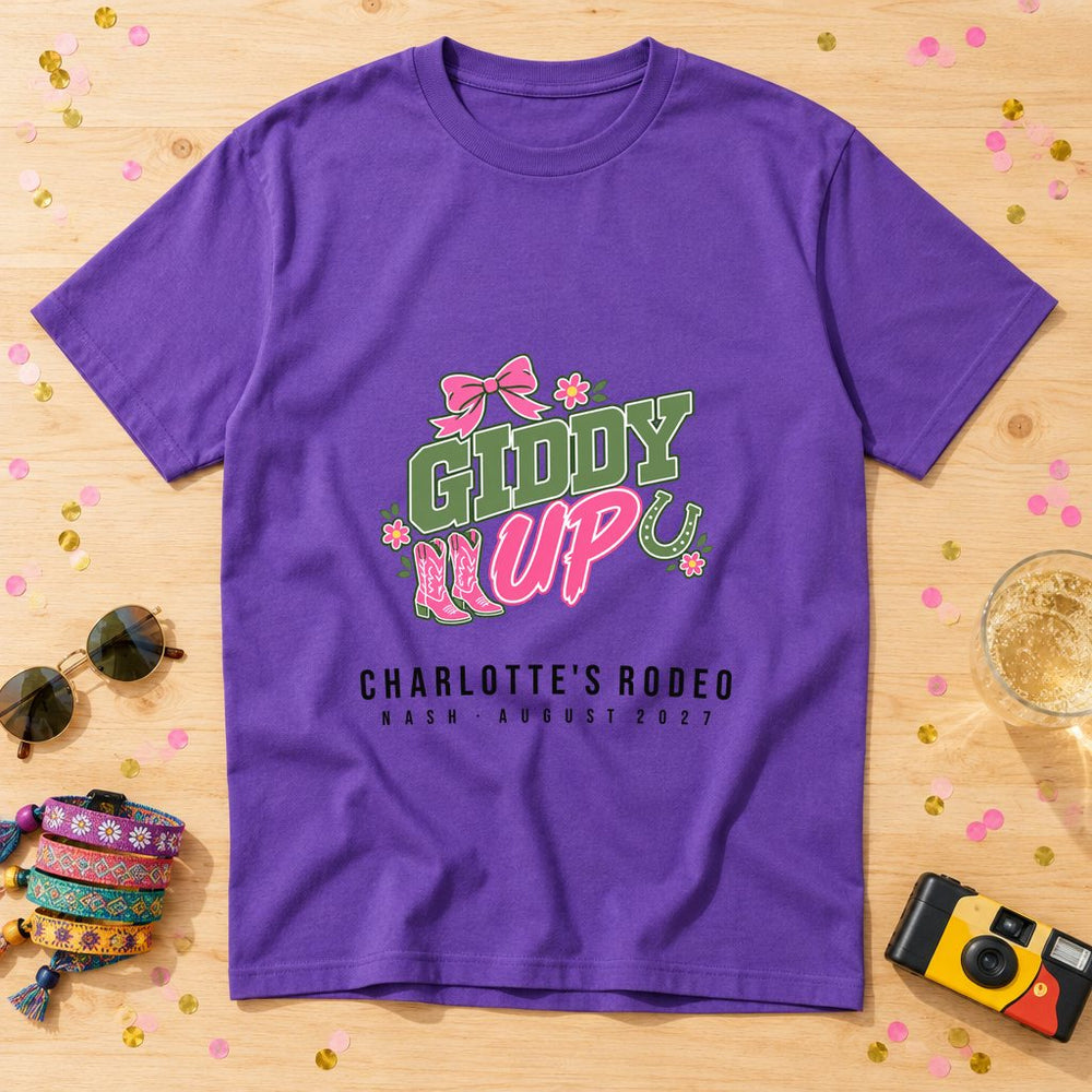 Boots and Horseshoe — Personalised Hen Do T-Shirt