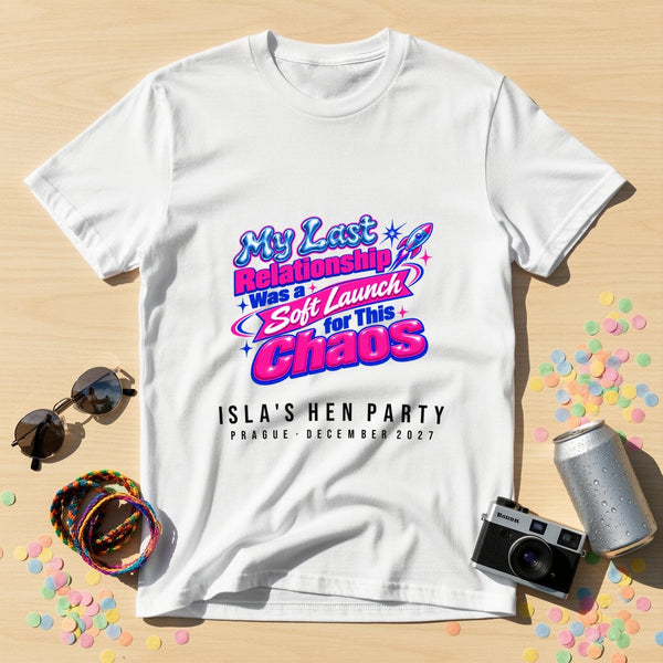 Soft Launch for Chaos — Personalised T-Shirt