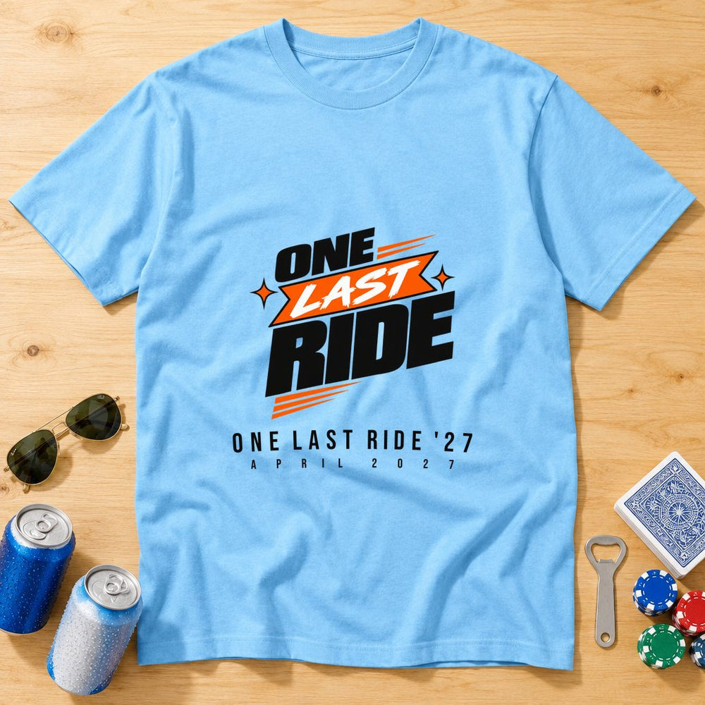 One Last Ride — Personalised Stag Do T-Shirt