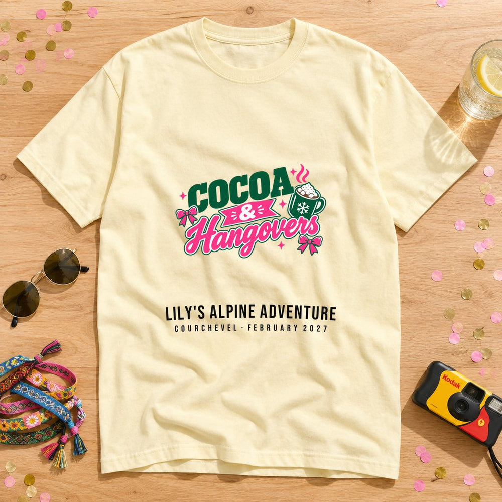 Hot Cocoa — Personalised Hen Do T-Shirt