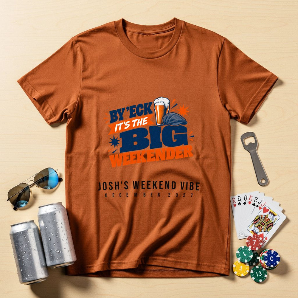 By Eck Its the Big Weekender — Personalised 90s T-Shirt