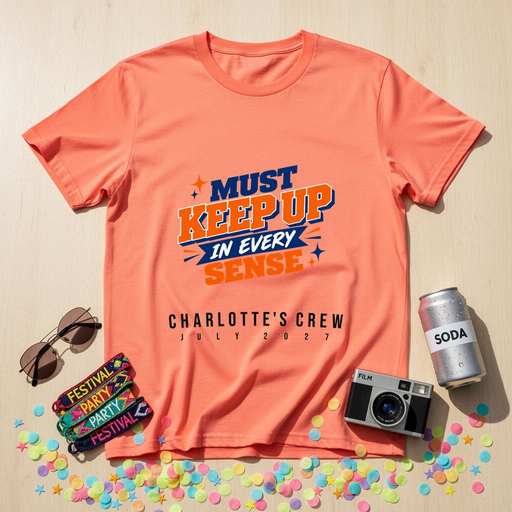 Must Keep Up in Every Sense — Personalised T-Shirt