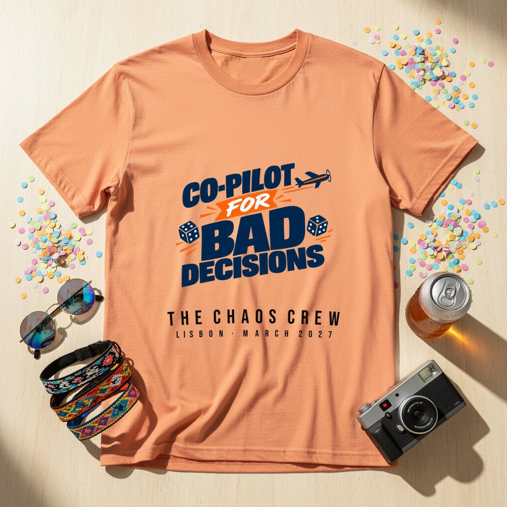 Co-Pilot for Bad Decisions — Personalised T-Shirt
