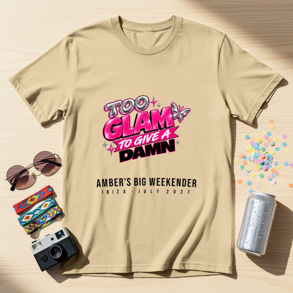Too Glamm to Give a Damn — Personalised 90s T-Shirt
