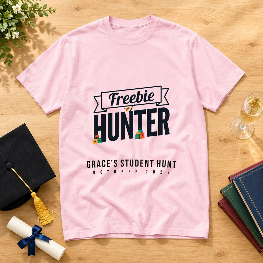 Freebie Hunter — Personalised Freshers T-Shirt