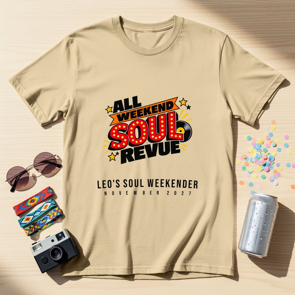 All Weekend Soul Revue — Personalised Soul Weekender T-Shirt