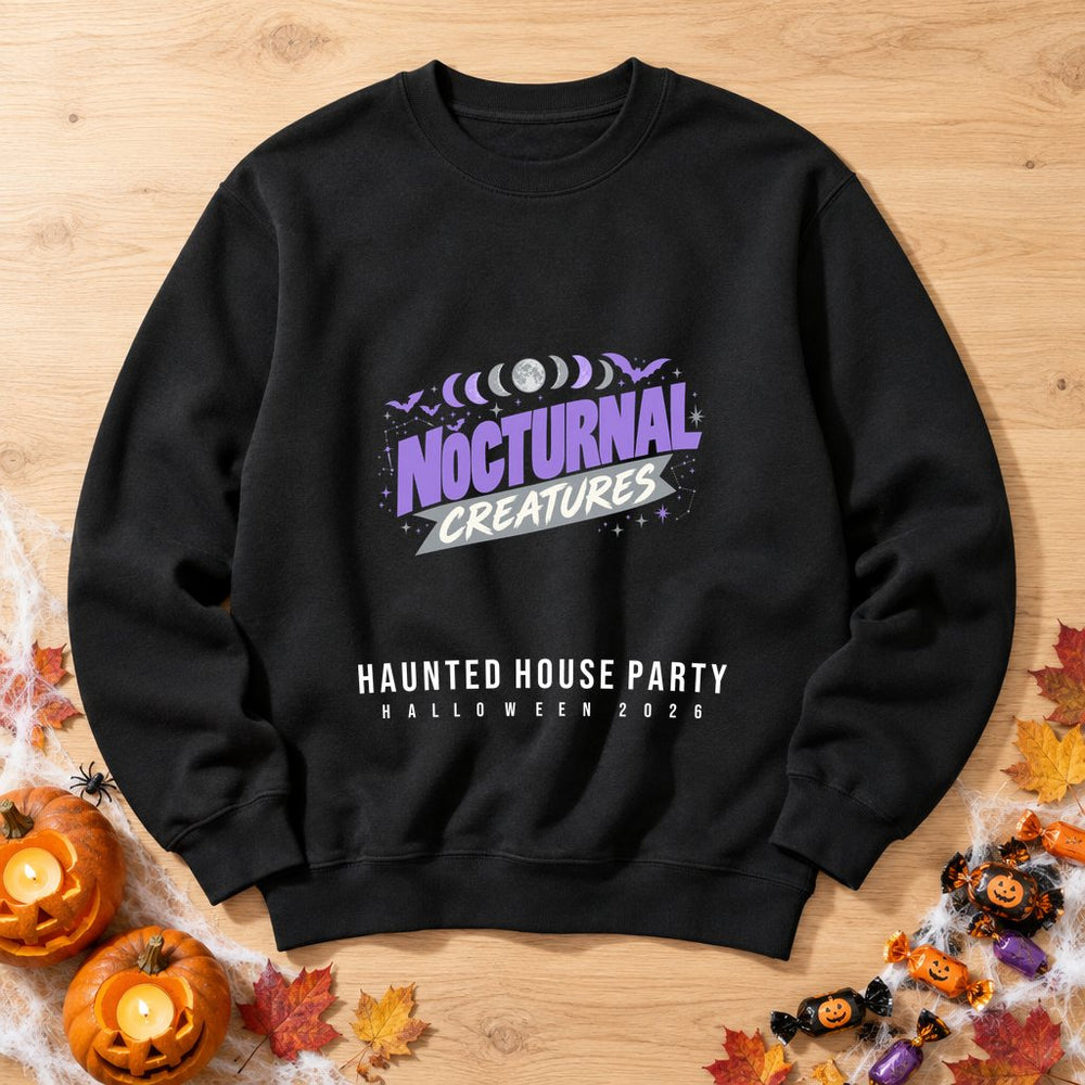 Nocturnal Creatures — Personalised Halloween Sweatshirt