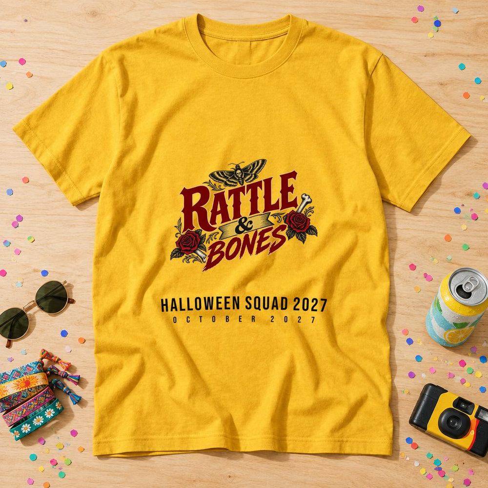 Rattle & Bones Crew — Personalised Halloween T-Shirt