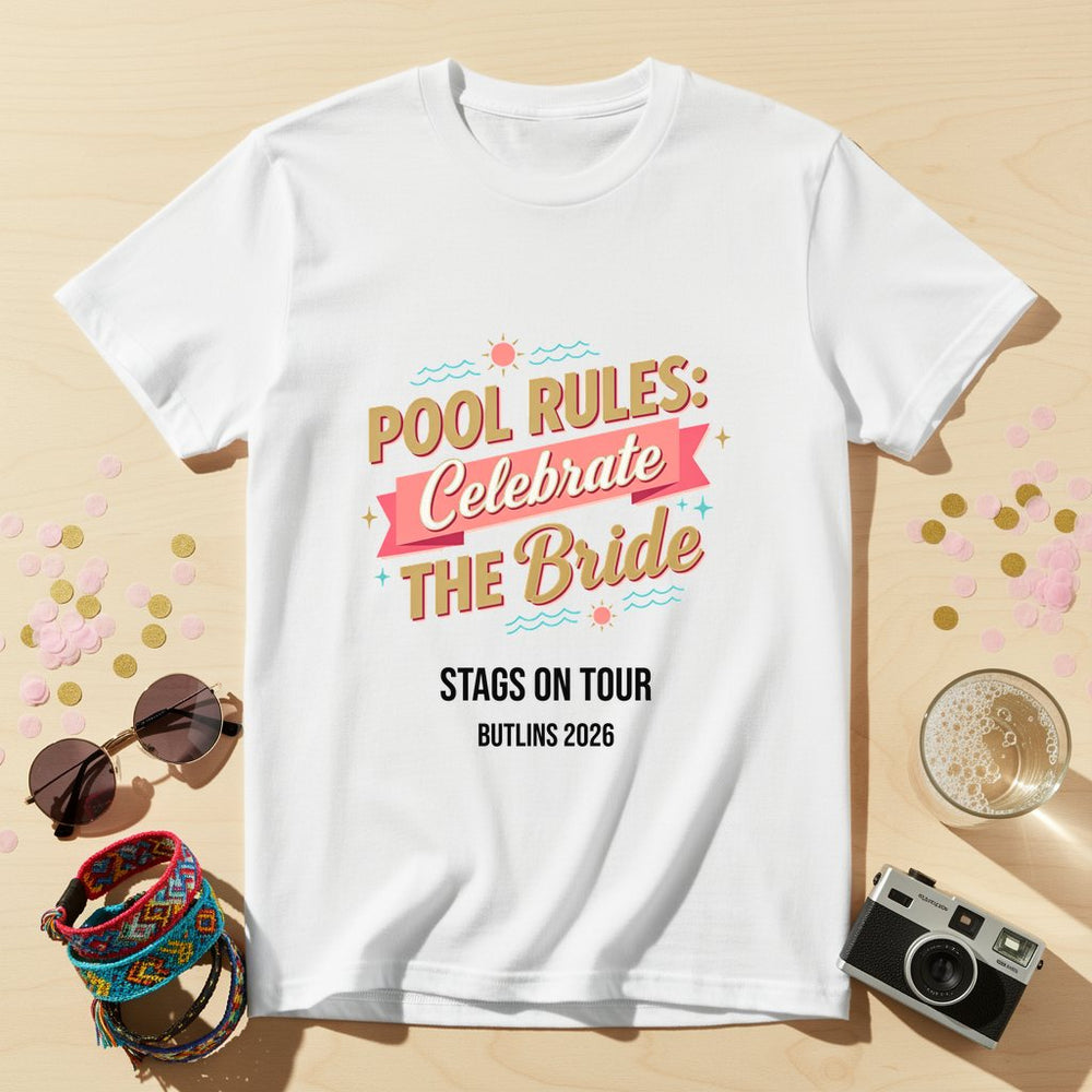 Pool Rules Bride Tee