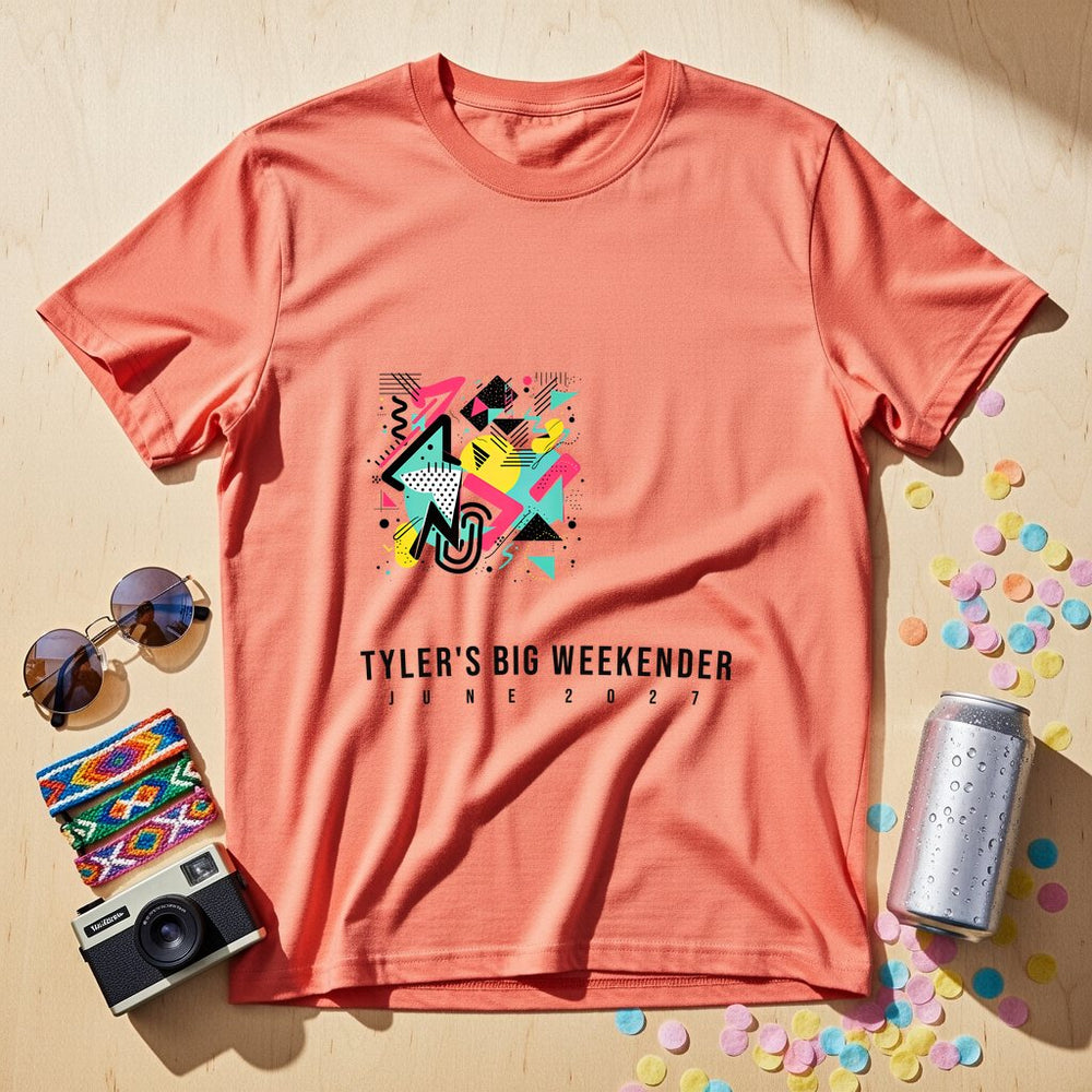 80s Memphis Geometric Chaos Bold Retro Print
