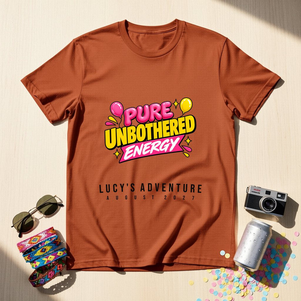 Pure Unbothered Energy — Personalised T-Shirt