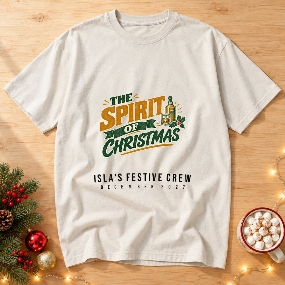 The Spirit of Xmas is 40% — Personalised Christmas T-Shirt