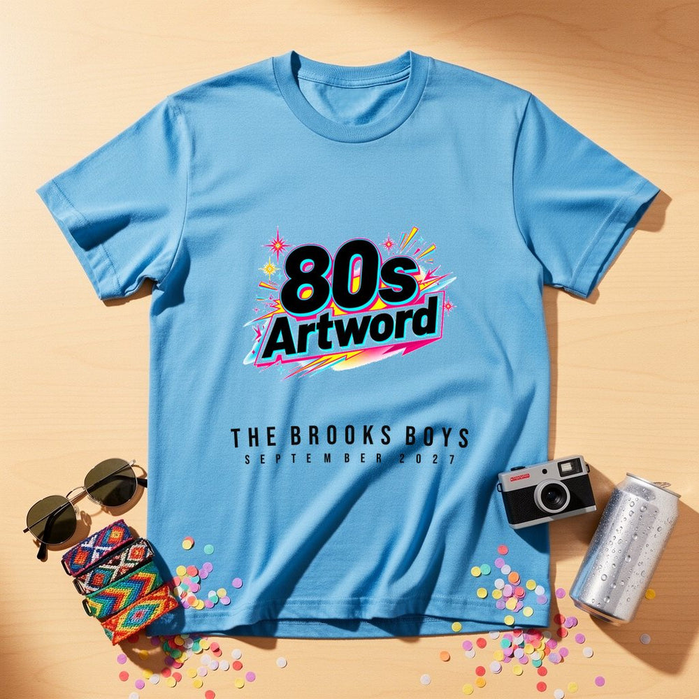 80s Artword Chrome Blast