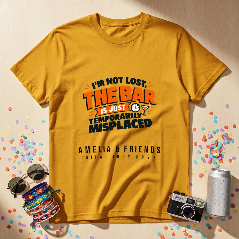 Bar Temporarily Misplaced — Personalised T-Shirt