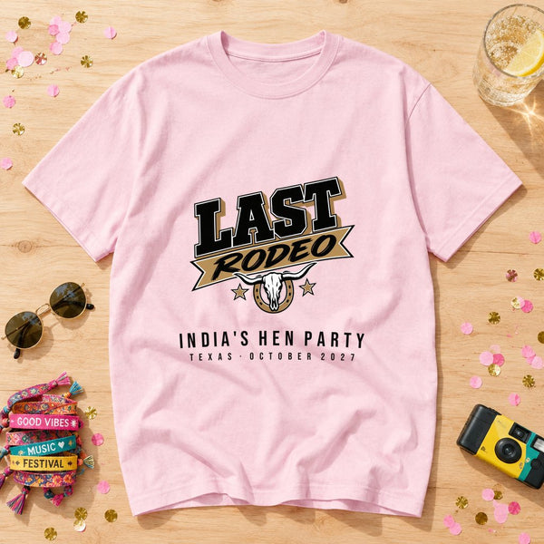 Steer Skull Floral — Personalised Hen Do T-Shirt