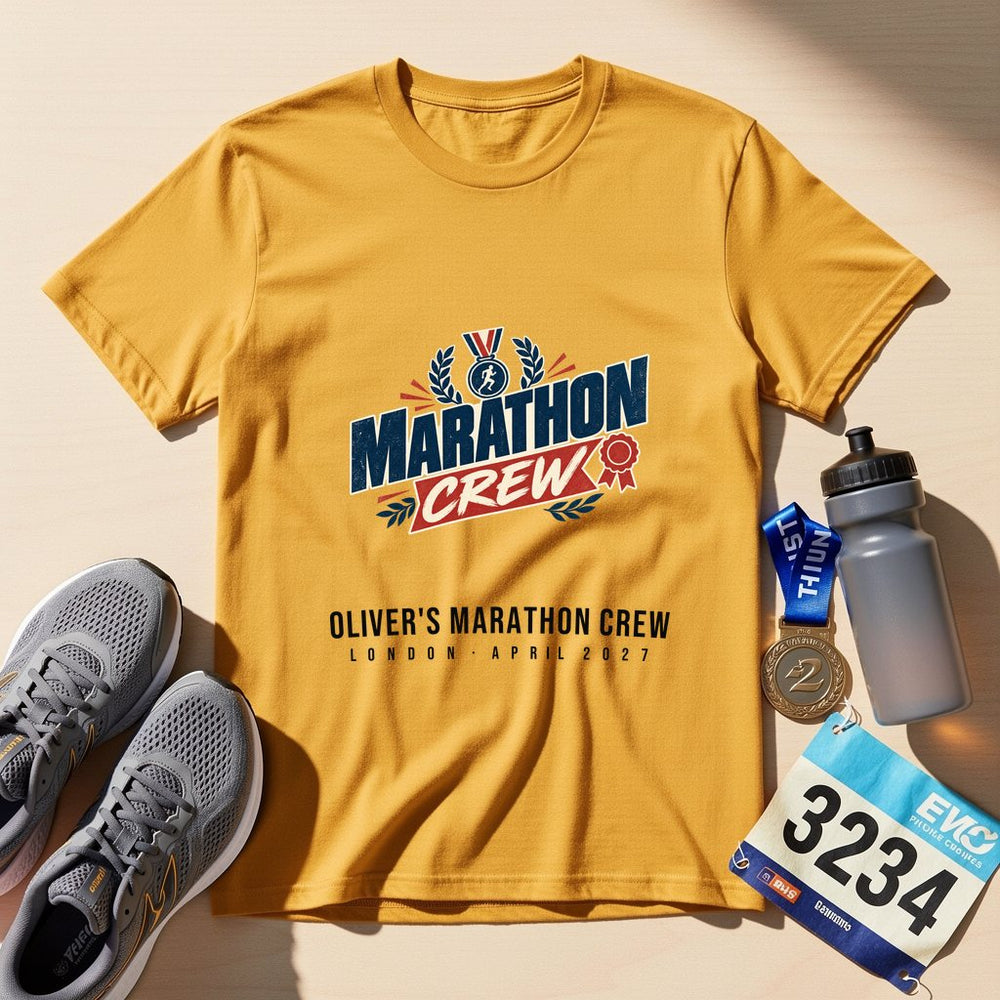 Marathon Crew — Personalised Charity T-Shirt