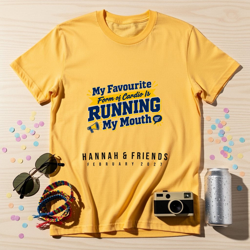 Cardio Is Running My Mouth — Personalised T-Shirt