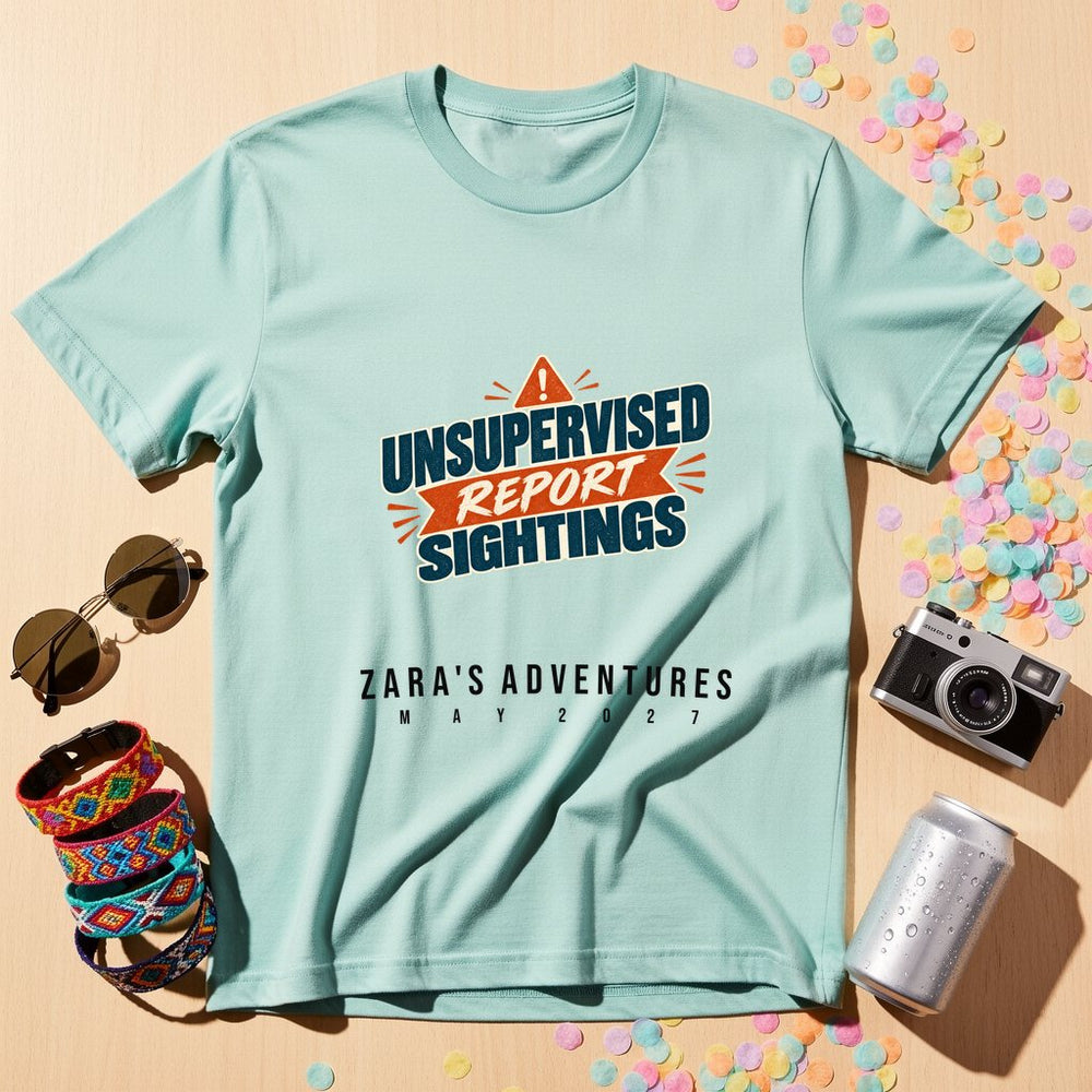 Currently unsupervised - please report a — Personalised T-Shirt