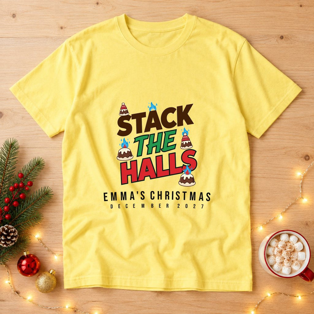 Cosy Pudding Stack — Personalised T-Shirt