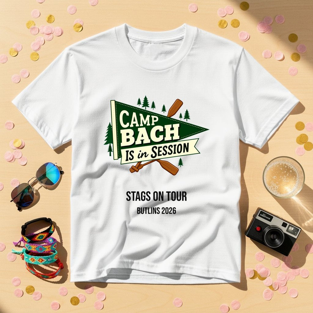 Camp Bach Is in Session — Personalised Bachelorette T-Shirt
