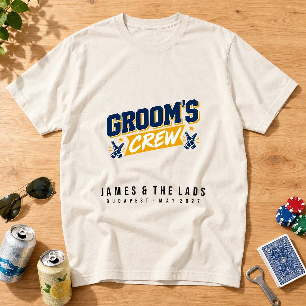 Groom's Crew — Personalised Stag Do T-Shirt