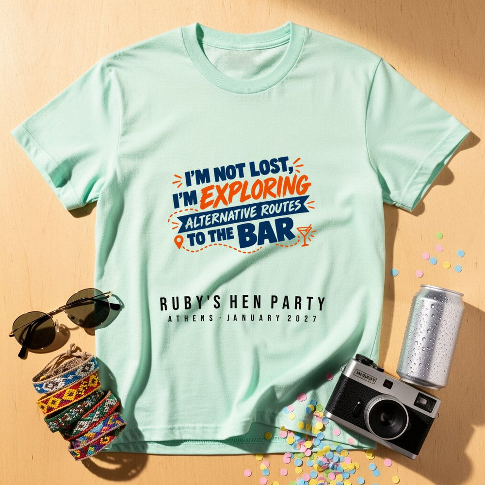 Alternative Routes To Bar — Personalised T-Shirt