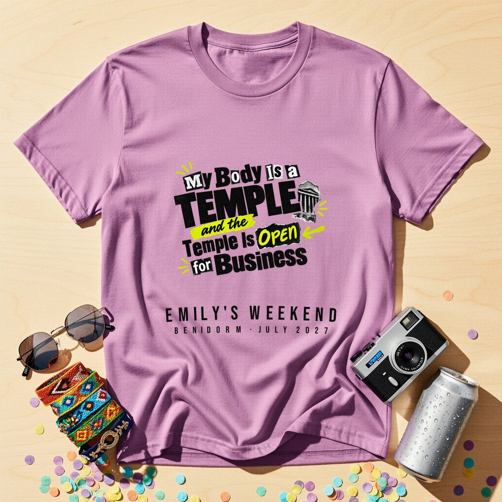 Temple Open for Business — Personalised T-Shirt