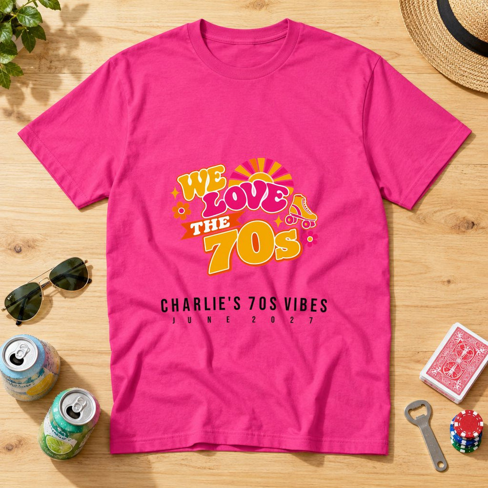 70s Weekender Photo — Personalised Stag Do T-Shirt