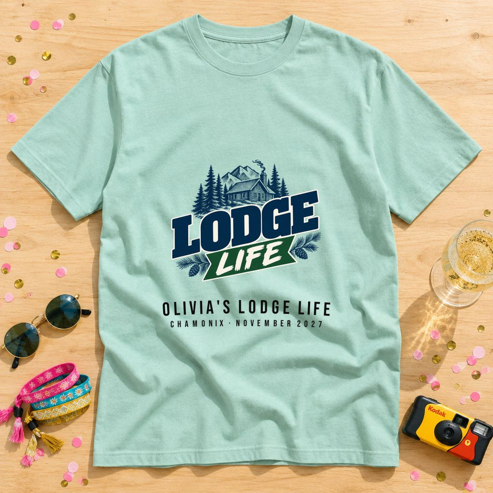 Ski Lodge — Personalised Hen Do T-Shirt