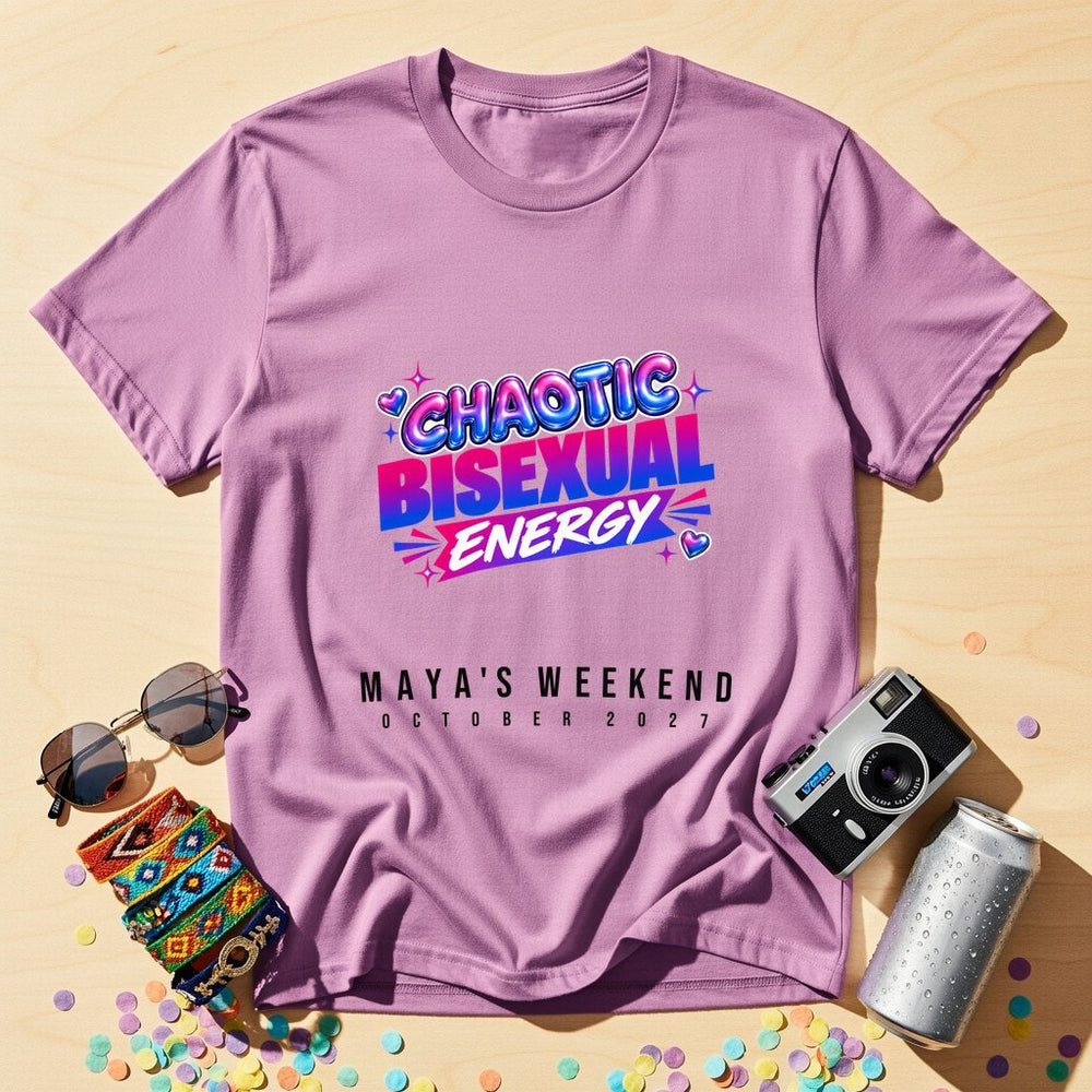 Chaotic Bisexual Energy — Personalised T-Shirt
