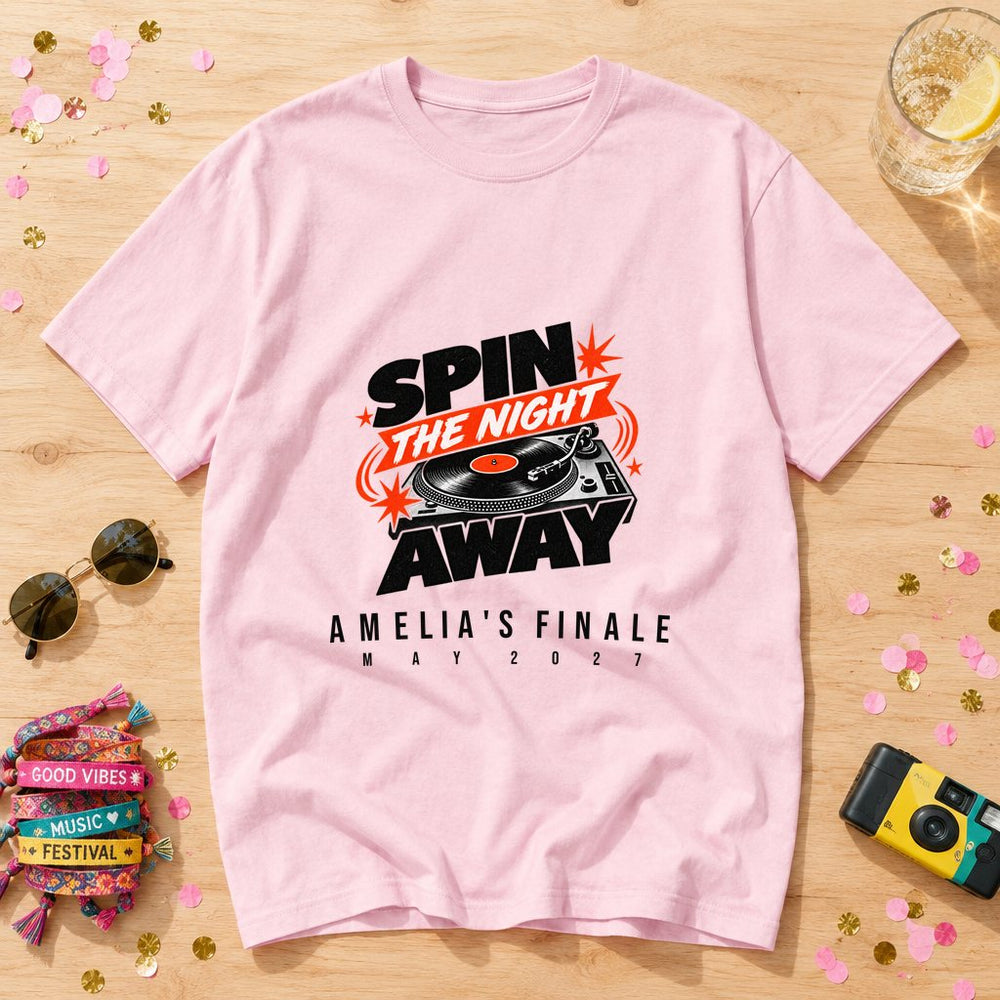 Record Player — Personalised Hen Do T-Shirt