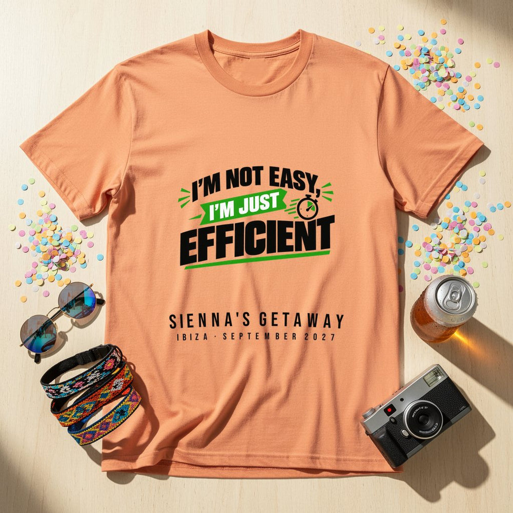 I'm not easy, I'm just efficient — Personalised T-Shirt