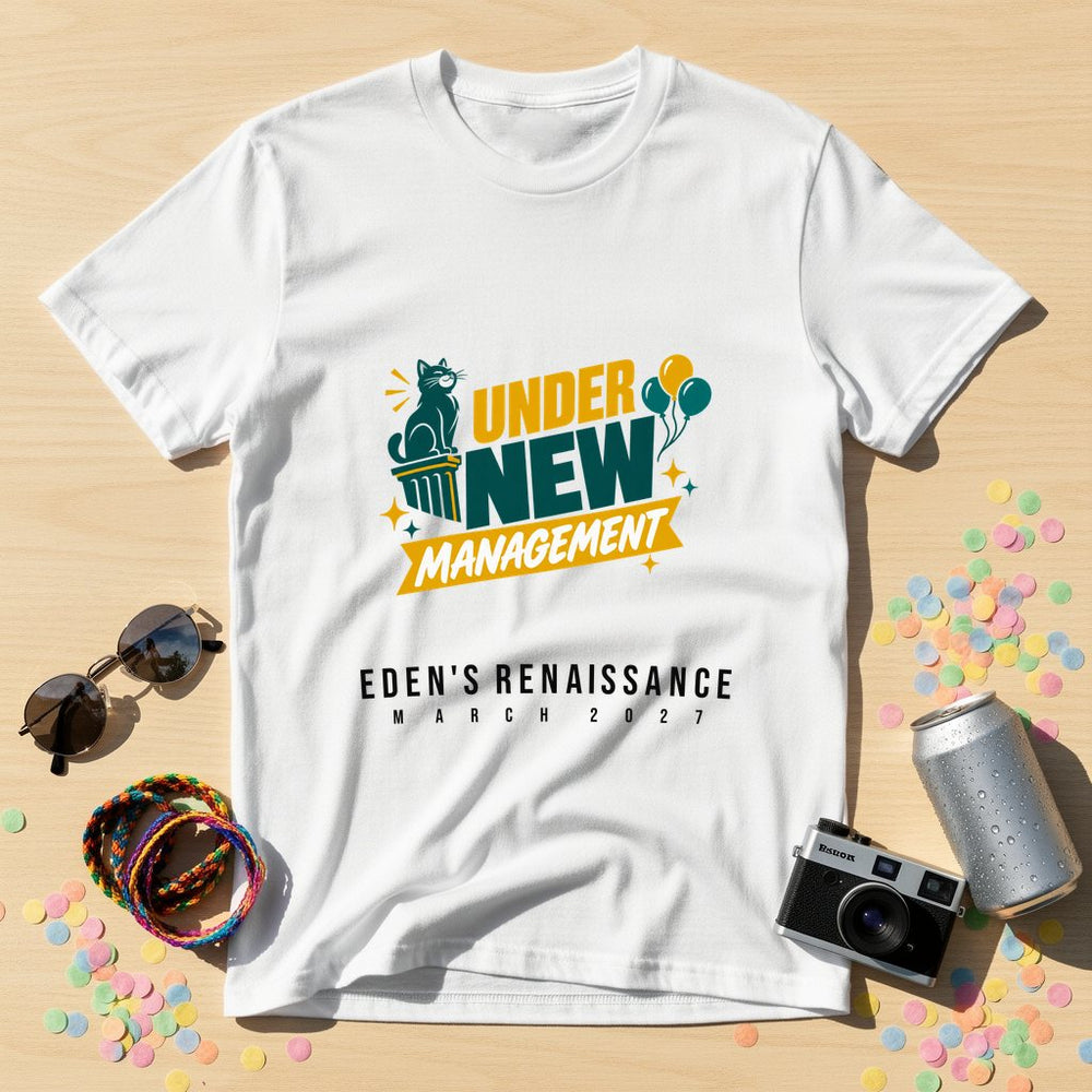 Under New Management Cat — Personalised T-Shirt