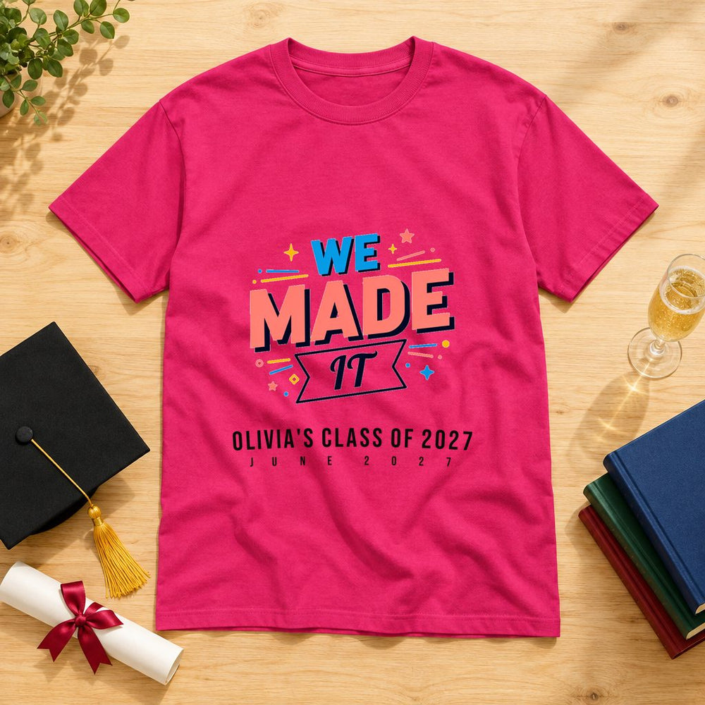 We Made It Graffiti — Personalised School Leavers T-Shirt