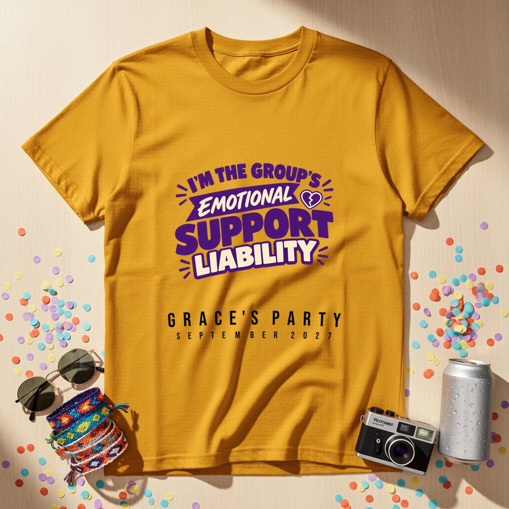 Emotional Support Liability — Personalised T-Shirt