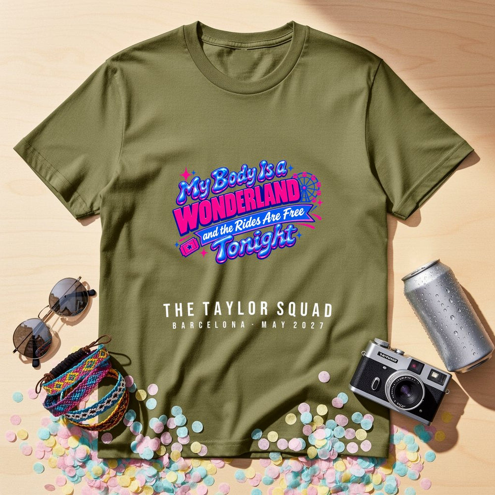 Wonderland Rides Free Tonight — Personalised T-Shirt