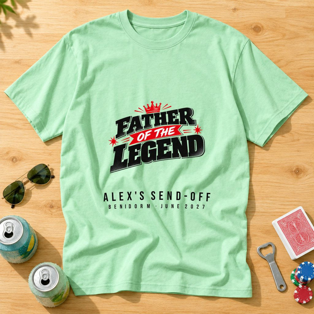 Father Of The Legend — Personalised Wedding T-Shirt