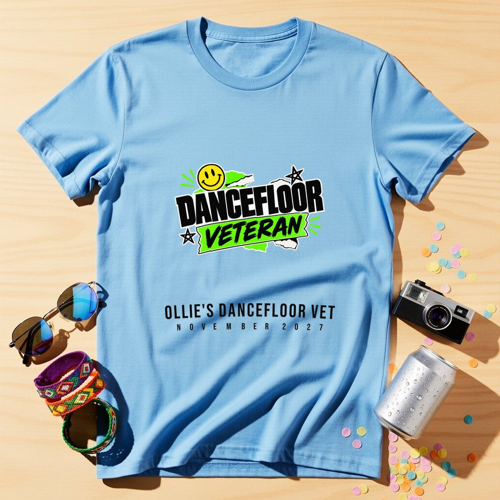 Dancefloor Veteran — Personalised 90s T-Shirt