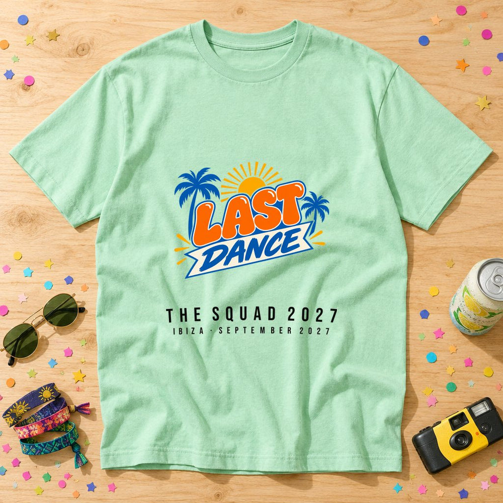 Closing Party Confetti Storm — Personalised Ibiza T-Shirt