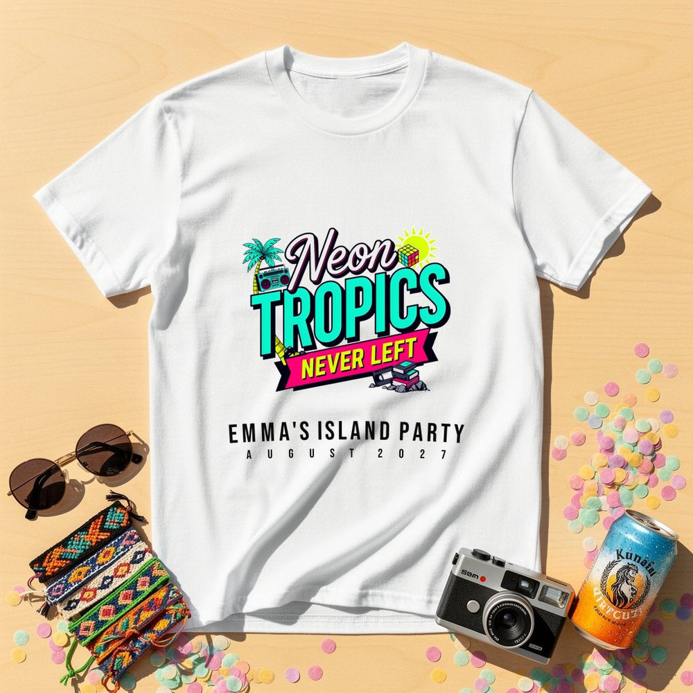 80s Island Sunset Vibes