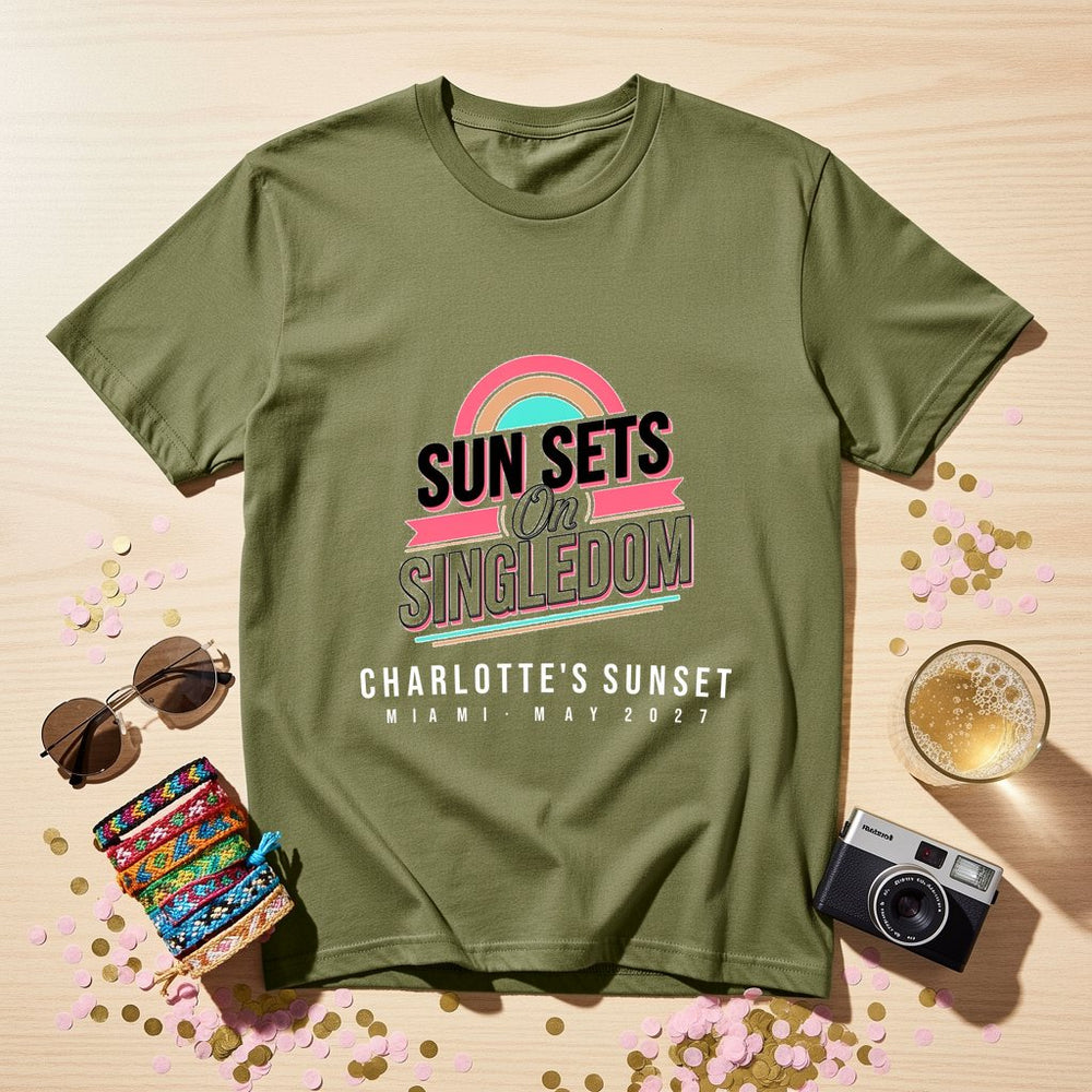 Flamingo Sunset Circle