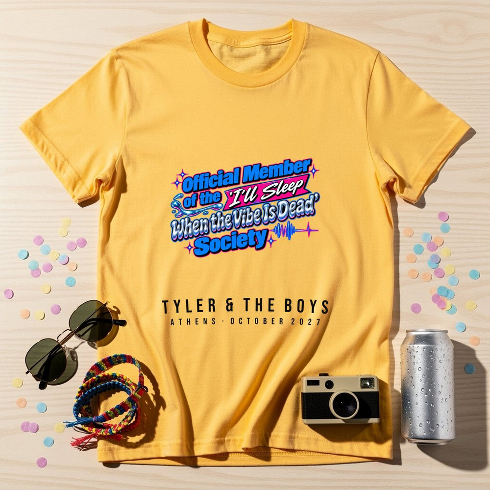 Sleep When Vibe's Dead — Personalised T-Shirt