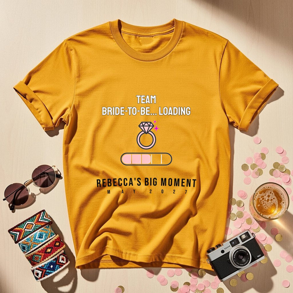 Team Bride-To-Be (Loading) — Personalised Hen Do T-Shirt
